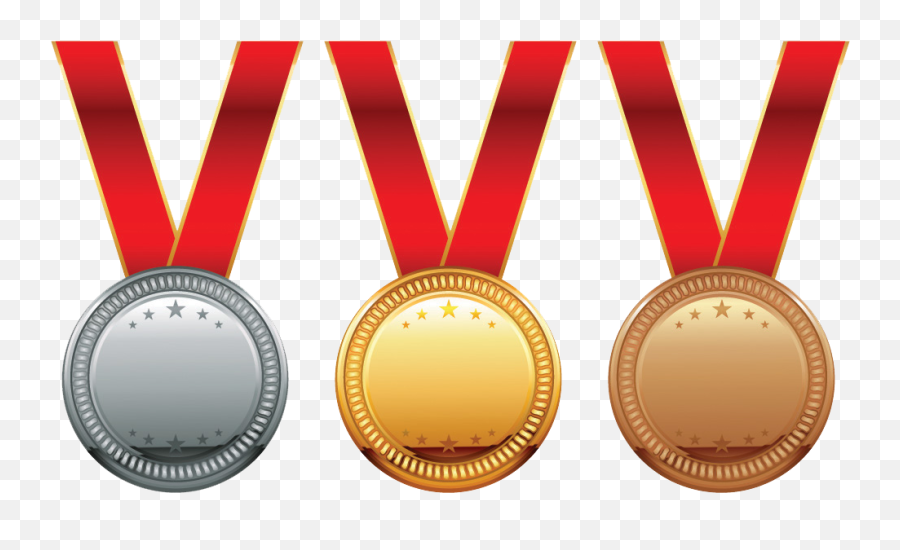 Gold Medal Olympic Medal Award - Gold Silver Bronze Medal Png Emoji,Gold Medal Emoji