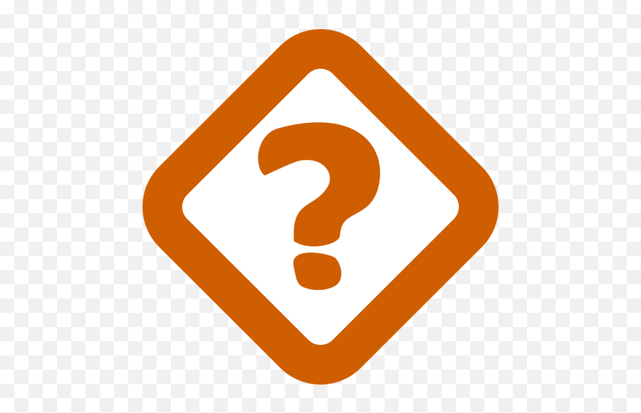 Signo De Interrogación Naranja - Question Clipart Emoji,Question Mark Emoji Ios 9