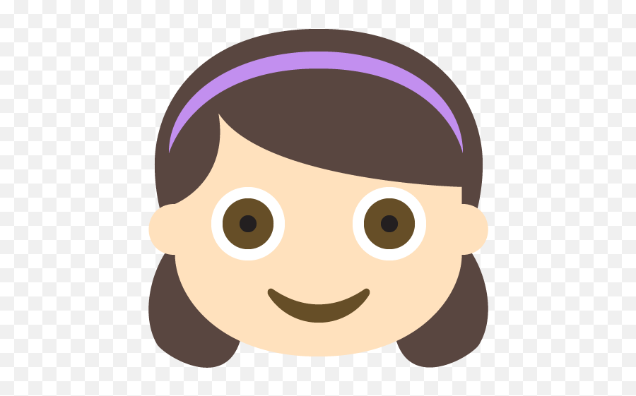 Girl Light Skin Tone Emoji Emoticon Vector Icon - Cara Niña Png,Girl Emoji