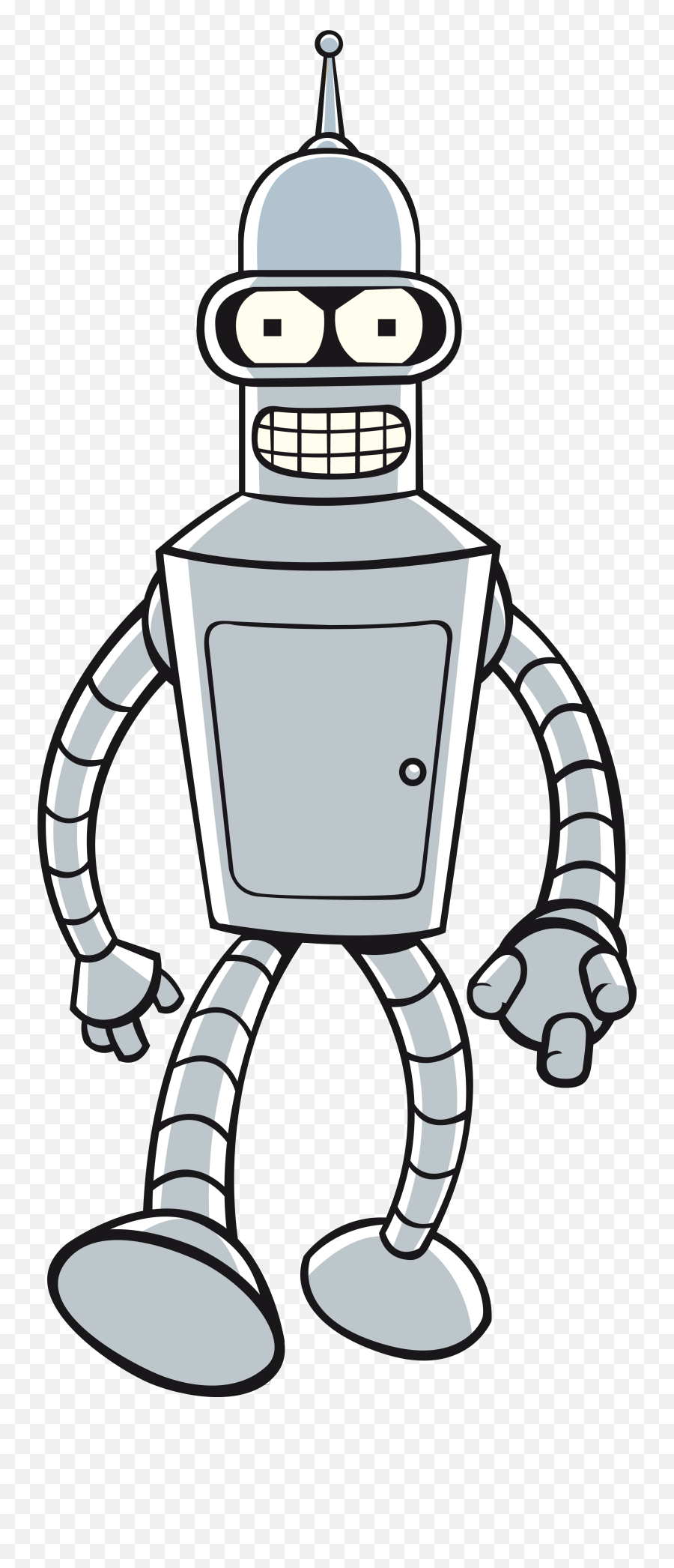 Robot De Futurama Png Transparent Png - Bender Futurama Png Emoji,Bender Emoji