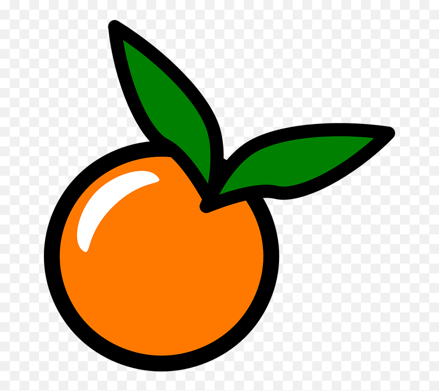 Peach Mango Fruit - Small Orange Clipart Emoji,Mango Fruit Emoji