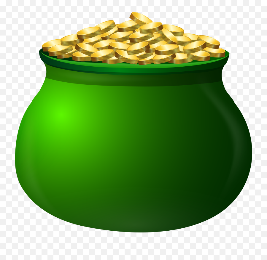 Gold Pot Clipart Emoji,Pot Of Gold Emoji