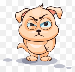 Adorable Dog Emoji Stickers by Suneel Verma - Cat Angry Cartoon Expression