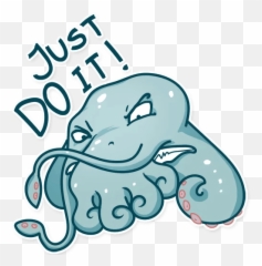 Stickers Set For Telegram - Clip Art Emoji,Cthulhu Emoji