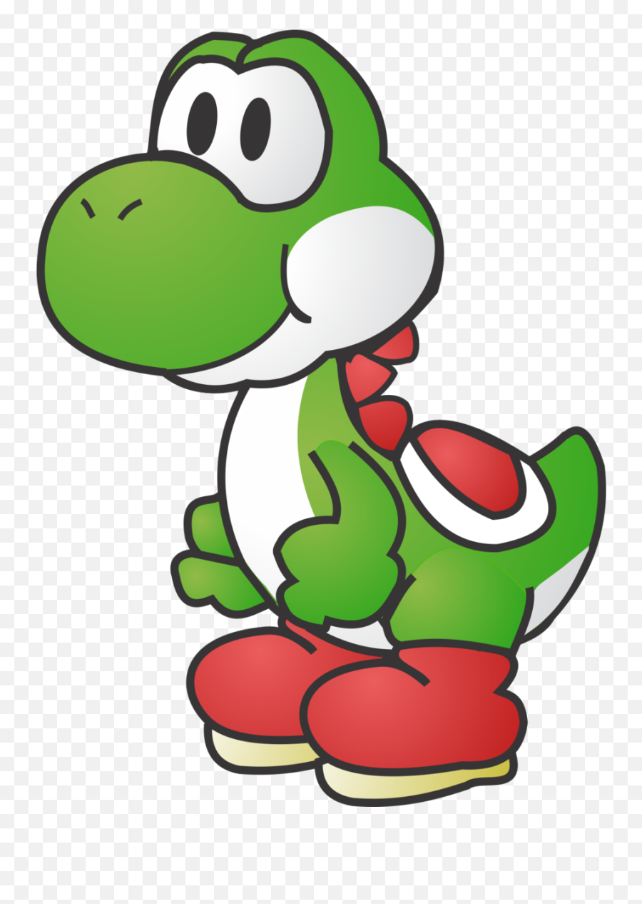 Yoshi Cartoon Drawing - Paper Mario 64 Yoshi Emoji,Yoshi Emoji