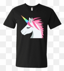 Unicorn Face Emoji Mens V - Goku Fathers Day Shirt