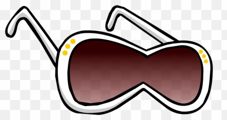 Library of sun glass cutout image free stock png files - White Diva Glasses Club Penguin Emoji