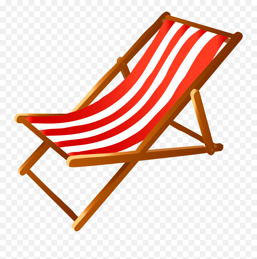 Eames Lounge Chair Table Deckchair Clip - Red Beach Chair Png Emoji,Chair Emoji
