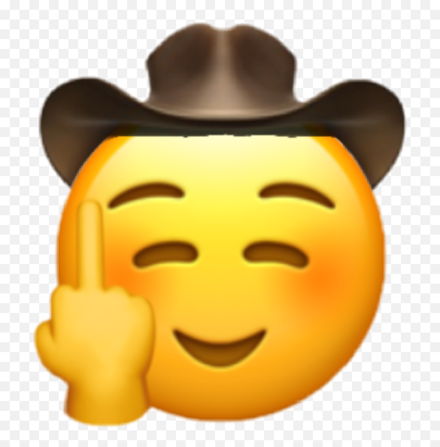 To - Laughing Emoji With Cowboy Hat,Emoji Hats