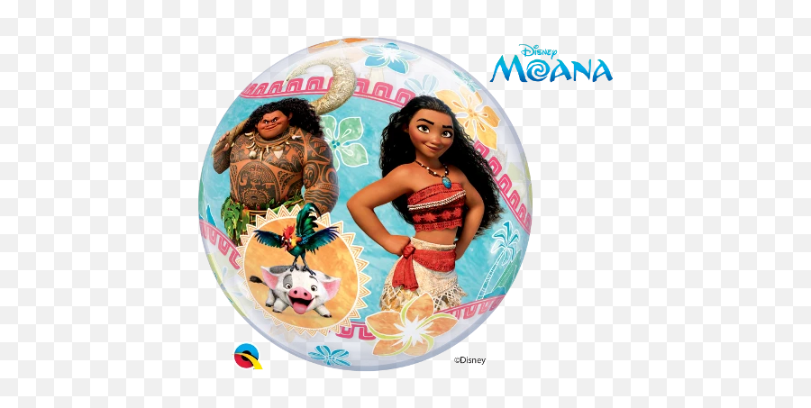 Disney Moana And Maui Bubbles Balloon - Moana Balloon Emoji,Moana Emoji