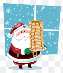 Pancake Breakfast With Santa - Breakfast With Santa Emoji,Santa Emoticons