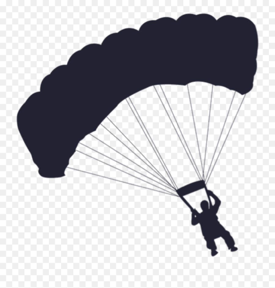 Parachute Sticker - Parachute Silhouette Png Emoji,Parachute Emoji