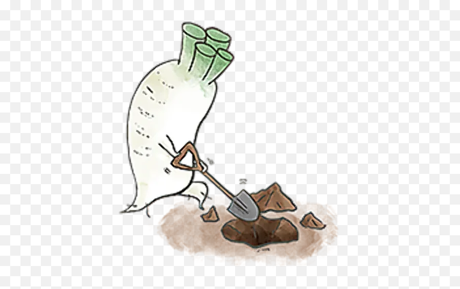 A Radish With Ideals - Cultivating Tools Emoji,Radish Emoji