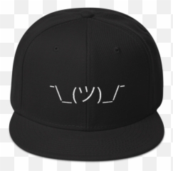 Shrug Emoji Happy Face Snapback Sold - Baseball Cap,Grey Cat Emoji