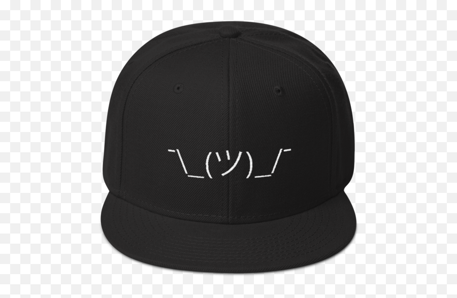 Shrug Emoji Happy Face Snapback Sold - Baseball Cap,Grey Cat Emoji