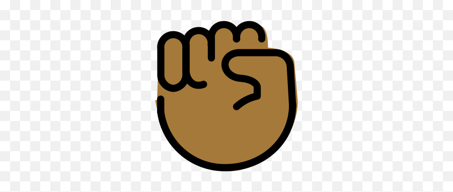 Medium - Fist Emoji,Black Raised Fist Emoji