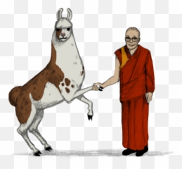 Llama Diplomat - Animated llama stickers by Shyama Golden Religious Ceremonial Clothing Emoji