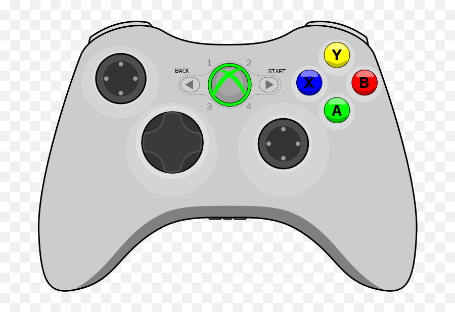 Xbox360 Gamepad - Transparent Background Video Game Controller Clipart Emoji,Gaming Controller Emoji