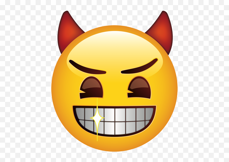 Emoji - Emoji Beaming Face With Smiling Eyes The Official Brand,Devil Horns Emoji