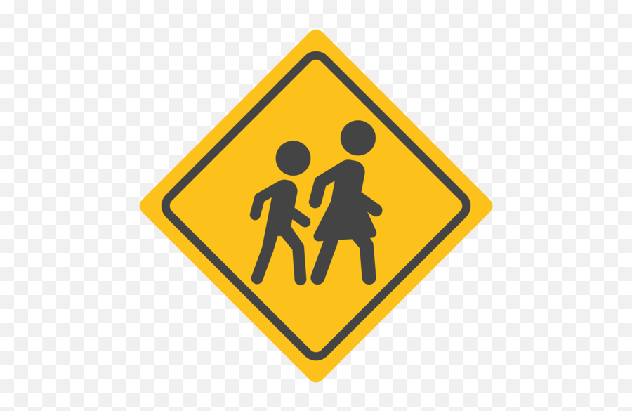 Children Crossing Emoji - Traffic Special Event Ahead Sign Cones,Children Emoji