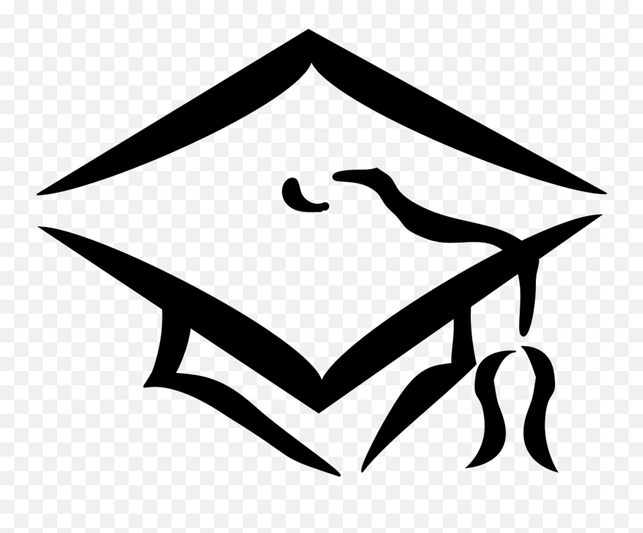 Mortarboard Graduation Graduate - College Clipart Black And White Emoji,Nurse Emoticon