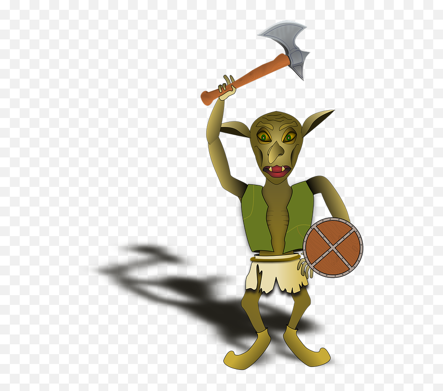 Axe Fantasy Goblin - Goblin Cartoon Png Emoji,Nba Player Emojis