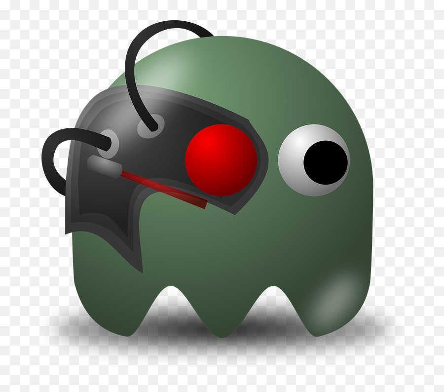 Cyborg Borg Pacman - Pacman Baddies Emoji,Android Ghost Emoji