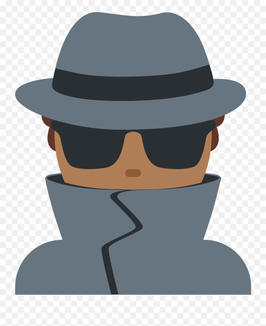 Twemoji2 1f575 - Black Detective Emoji,Cool Emojis