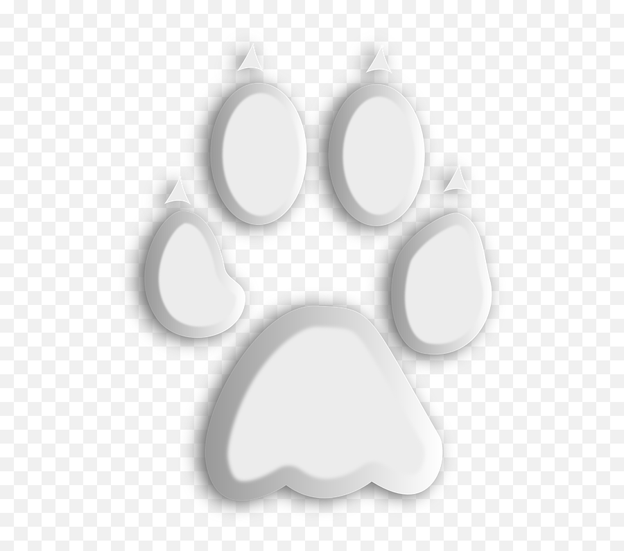 Wolf Paw Footprint - Gambar Telapak Kaki Hewan Emoji,Paw Print Emoticon