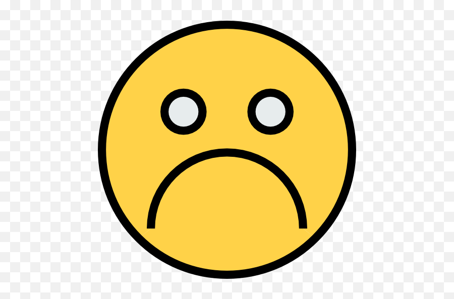 Sad Emoticons Feelings Smileys Emoji Icon - Smiley,Sad Emoji