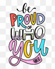 Quotes Sayings Proud Multicolor - Clip Art Emoji,Proud Of You Emoji
