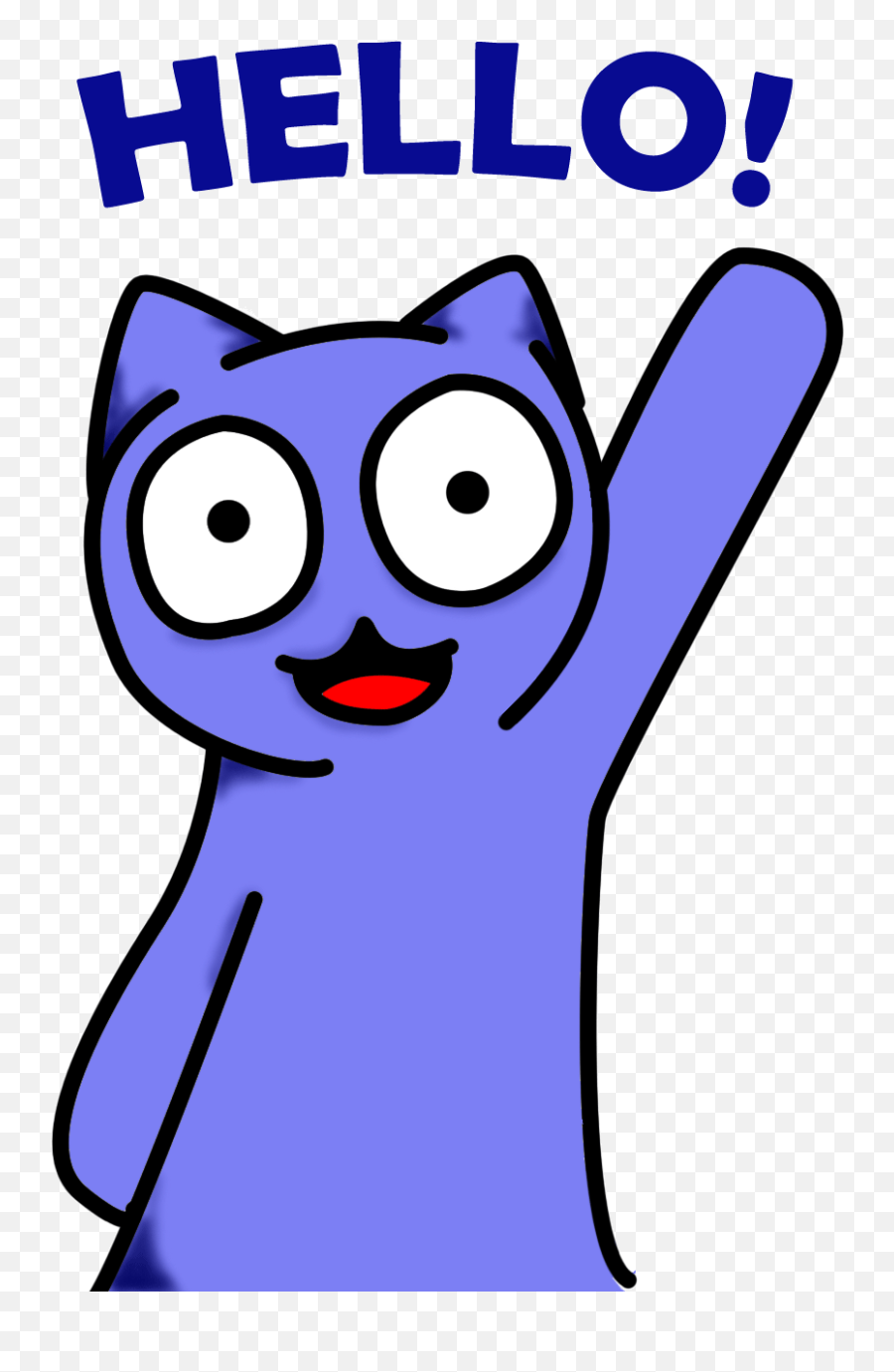 Hello Transparent Giv Picture - Hello Clipart Gif Emoji,Hello Kitty Emoji For Android