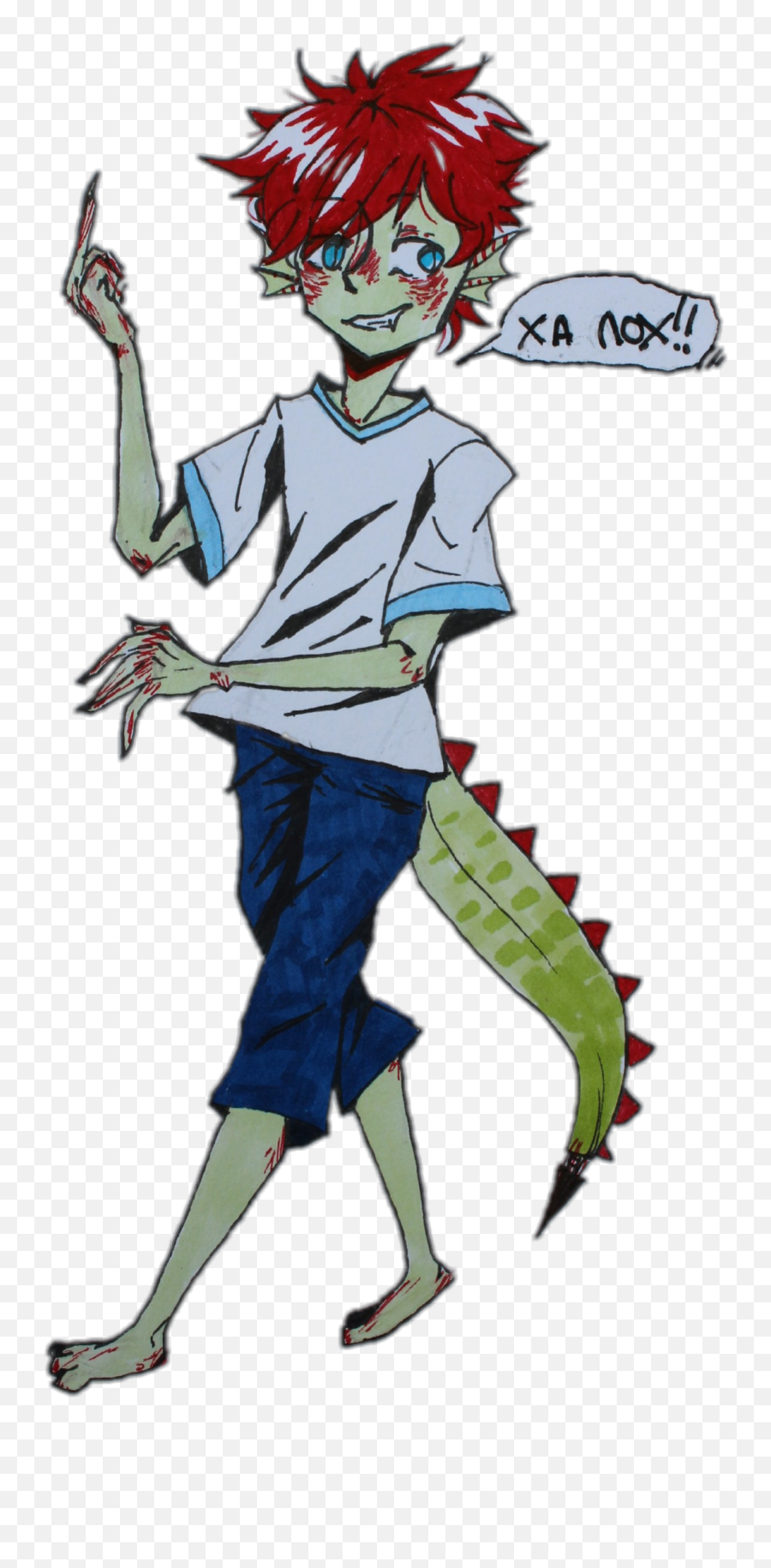 Art Crocodile Man Monster - Cartoon Emoji,Crocodile Man Emoji