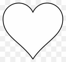 Heart Images Clip Art - Outline Emoji