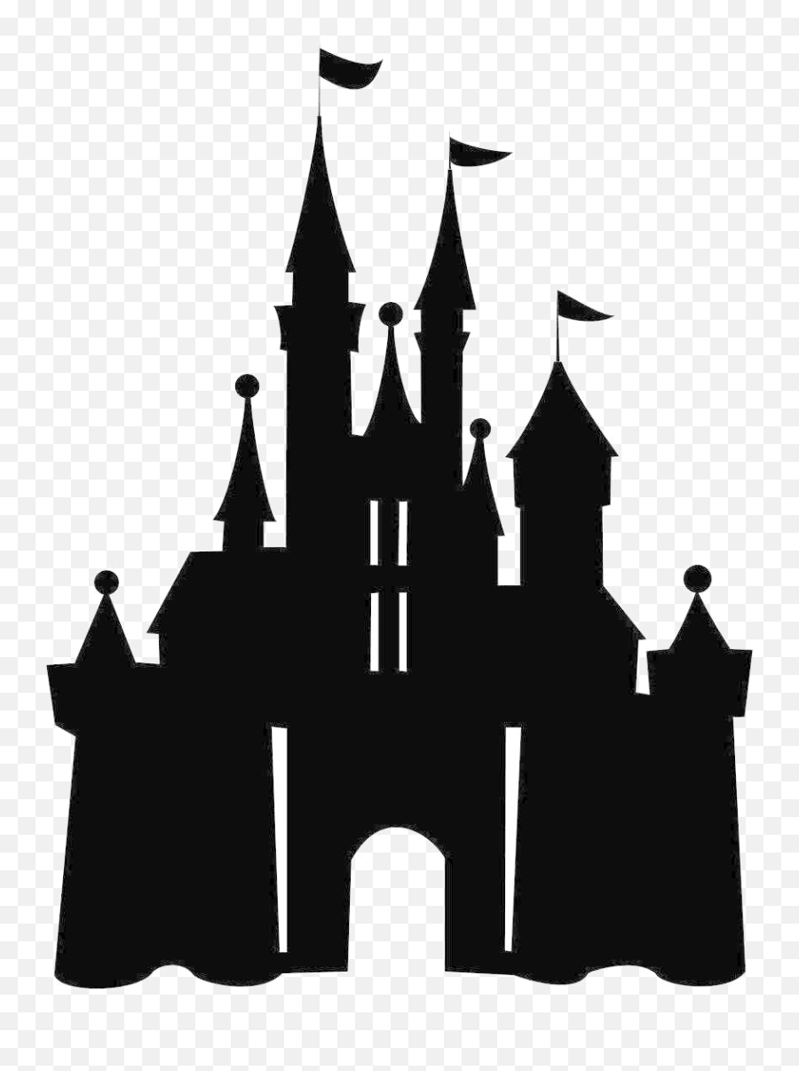 Disney Castle Clipart Transparent - Walt Disney Castle Silhouette Emoji,Castle Emoji