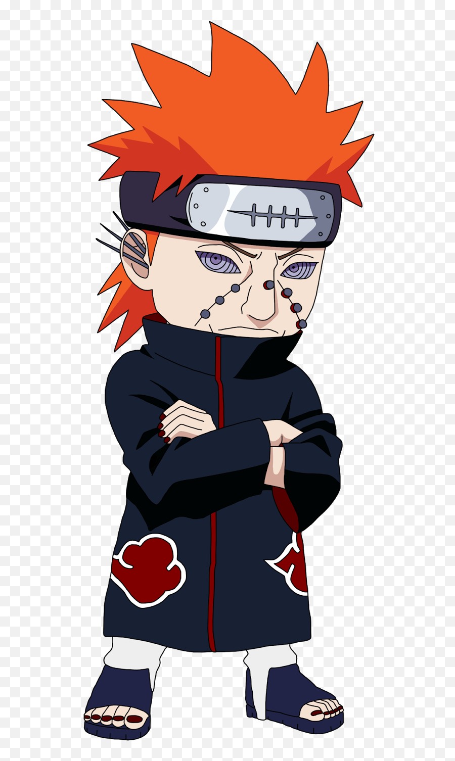 Naruto Pain Clipart Pein - Png Download Full Size Clipart Pain Naruto Chibi Emoji,Naruto Emoji