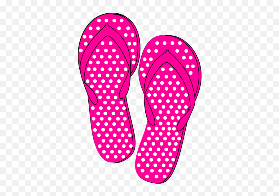 Download Free Png Thongs Flip Flops Pink Dot - Dlpngcom Flip Flop Clipart Emoji,Flip Flop Emoji