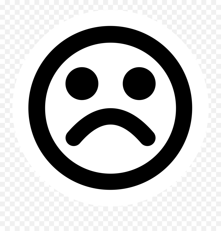 Png Sad Transparent Sadpng Images Pluspng - Sad Smiley Cut Out Emoji,Happy And Sad Emoji