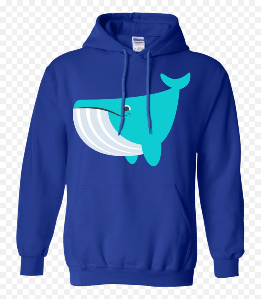 Whale Emoji Hoodie,Blue Whale Emoji
