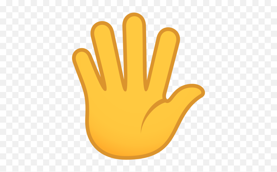 Emoji Hand With Spread Fingers To - Emoji De Mao Aberta,Arm Emoji ...