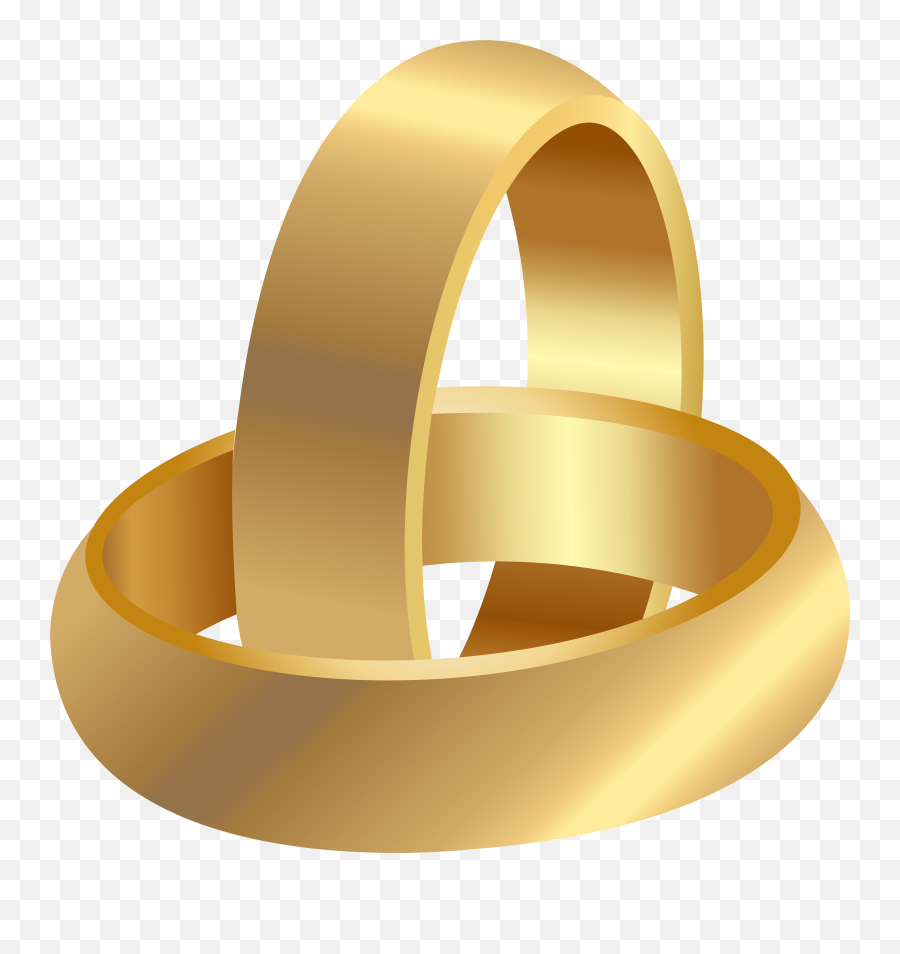 Golden Wedding Rings Png Clip Art - Best Web Clipart Emoji,Wedding Ring Emoji