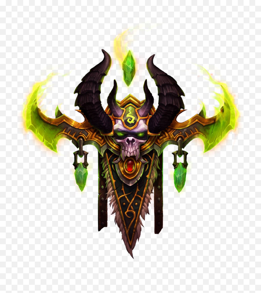 Wow Skull Icon - Demon Hunter Logo Wow Emoji,World Of Warcraft Emoji For Discord