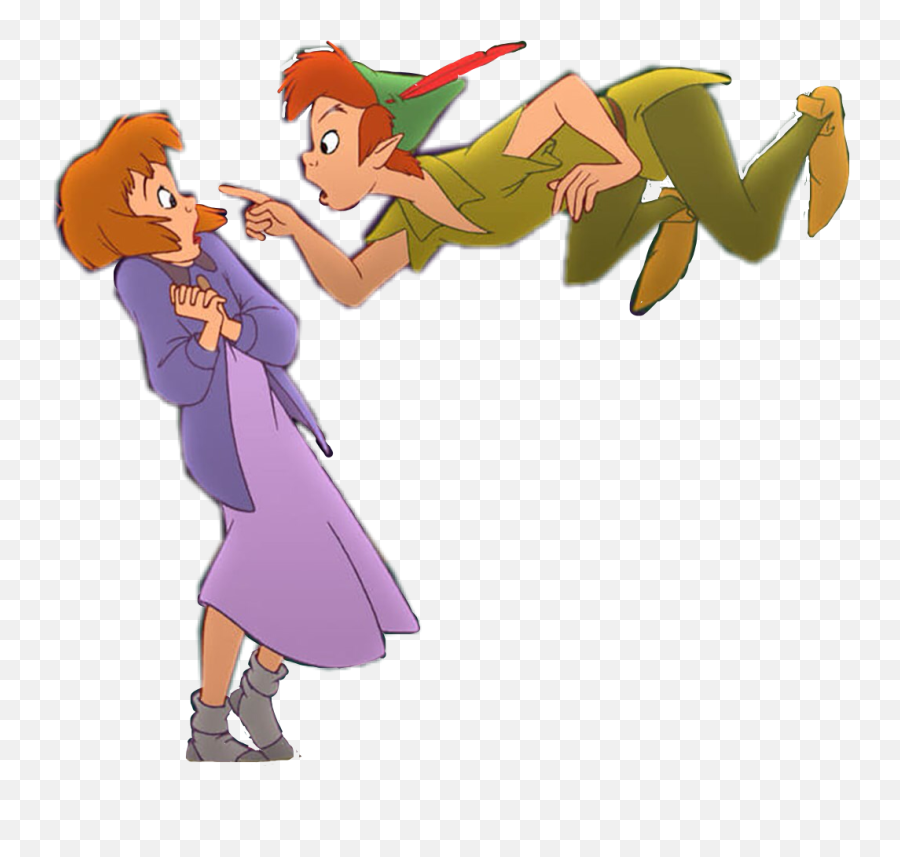 Peterpan Jane Disney Neverland Sticker By Girl - Fictional Character Emoji,Peter Pan Emoji