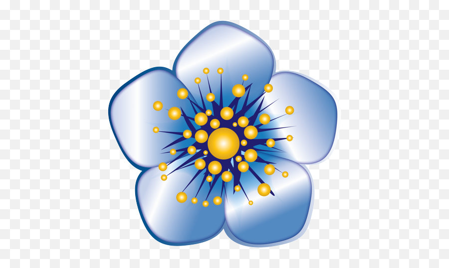 Cherry Blossom - Blue Cherry Blossom Icon Emoji,Blue Flower Emoji
