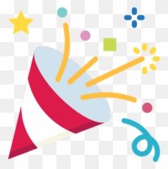 Confetti Birthday Icon Png - Celebration Transparent Background Party Emoji