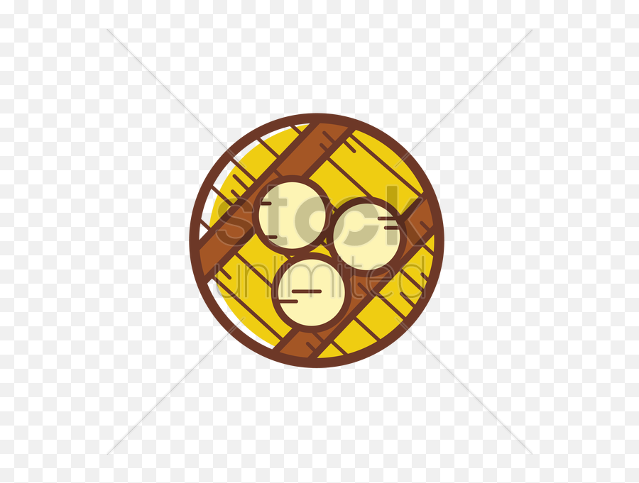 Steamed Buns Vector Image - Utopia Alley Oversized Roman Round Wall Clock Emoji,Onion Emoticon