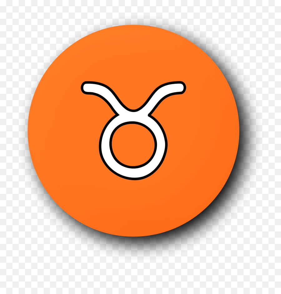 Taurus Symbol Vector Clipart Image - Taurus Emoji,Horoscope Signs Emoji