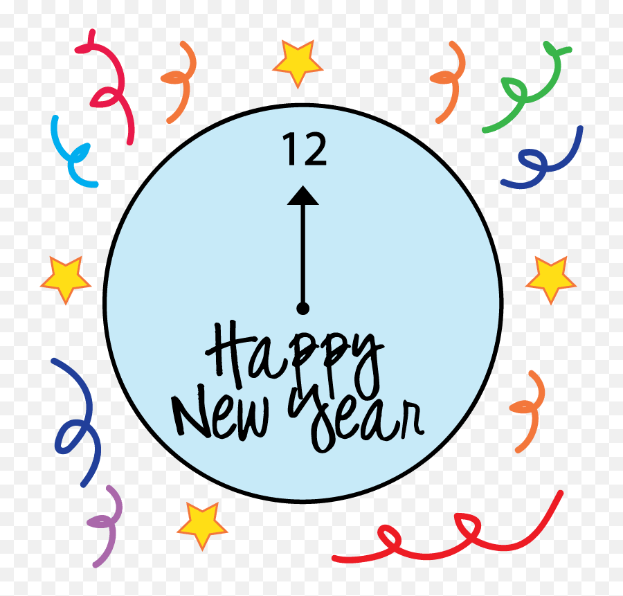 Happy New Year Animated Emoticons For Facebook Whatsapp - New Years Eve Clip Art Black And White Emoji,Emoticons For Facebook