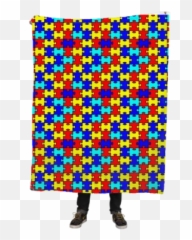 Products - Vs Pink Polka Dot Blanket Emoji,Autism Puzzle Piece Emoji