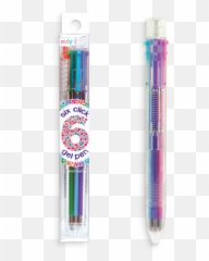 Ooly 6 Click Multi Color Fine Tip Gel Pen - Gel Pen Emoji,Pen Emoji